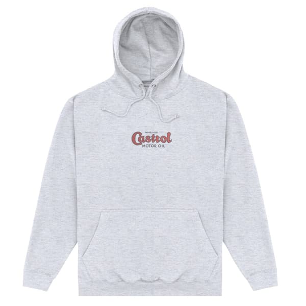 Castrol Unisex Adult British Owned Hoodie Heather Grey S
