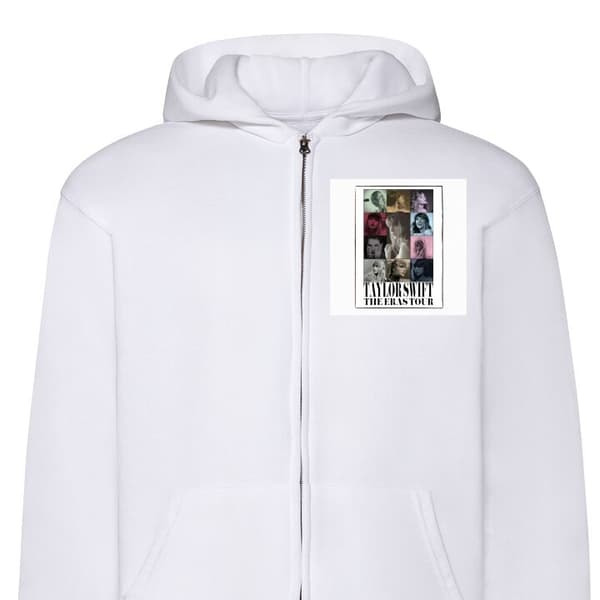 Huvtröja med Dragkedja | Zip-Hoodie för Vuxen Taylor Swift - E