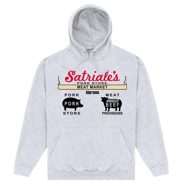 The Sopranos Unisex Vuxen Satriales Hoodie Heather Grey M