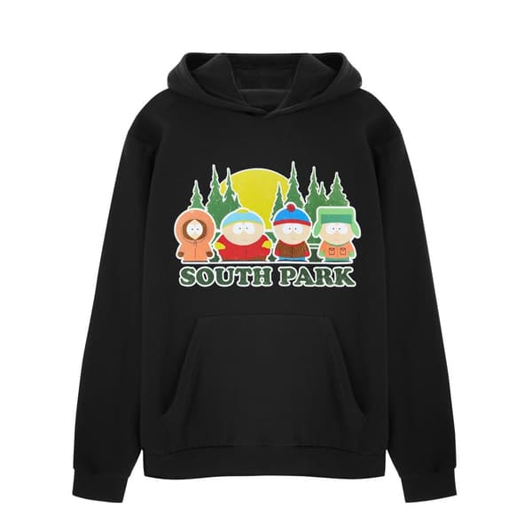 South Park Mens Line Up Hoodie Black M