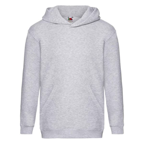 Fruit of the Loom Childrens/Kids Premium Heather Hooded Sweatshirt
