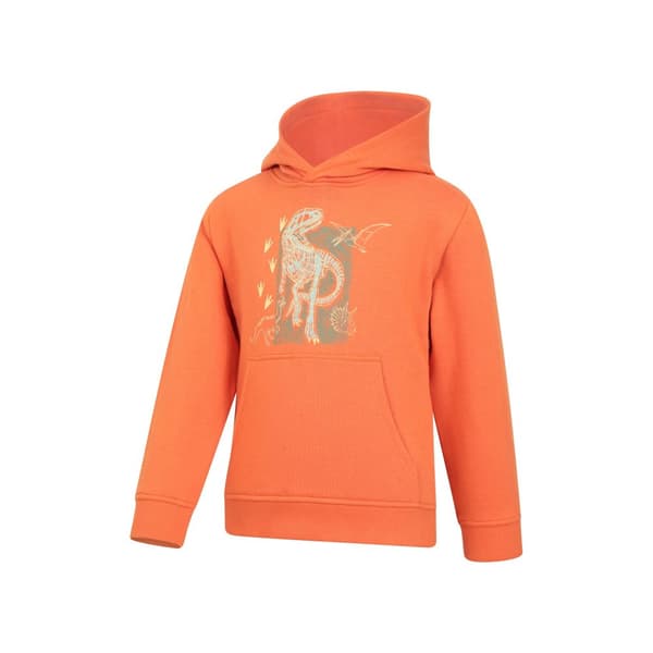 Mountain Warehouse Barn/barn Dinosaurier Ekologisk Glow In The Dark Hoodie