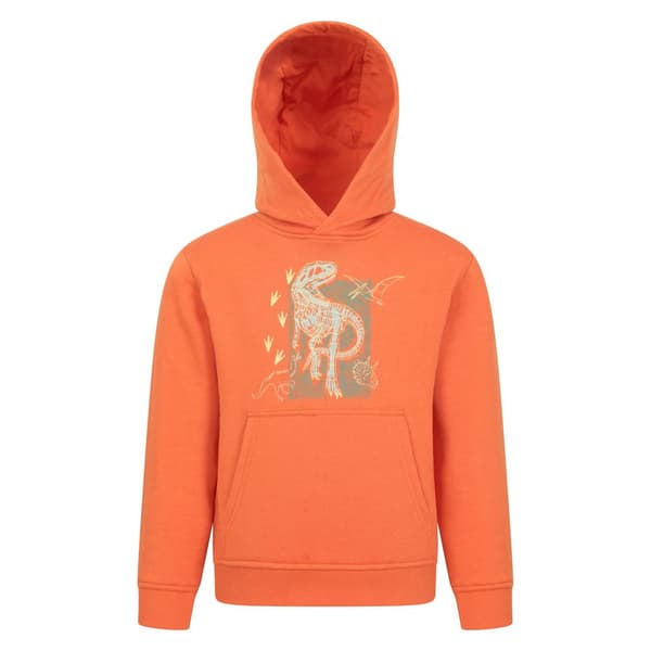 Mountain Warehouse Barn/barn Dinosaurier Ekologisk Glow In The Dark Hoodie