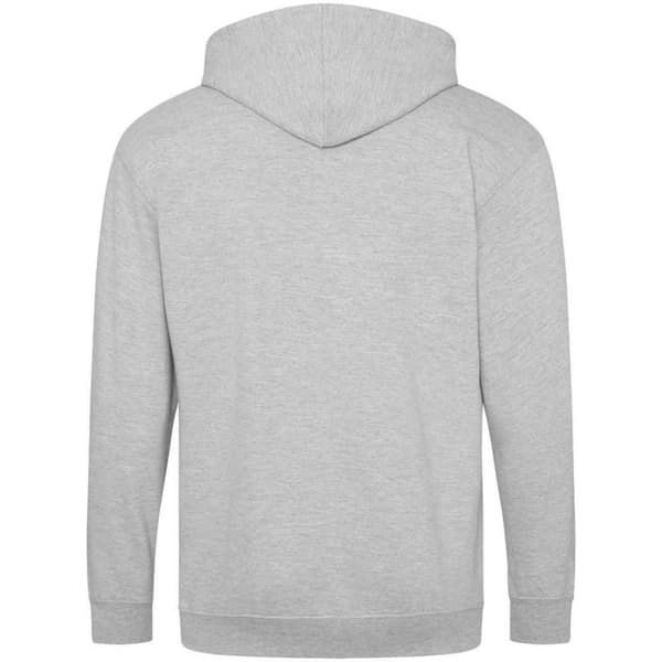 Awdis Mens Plain Heather Hoodie med hel dragkedja