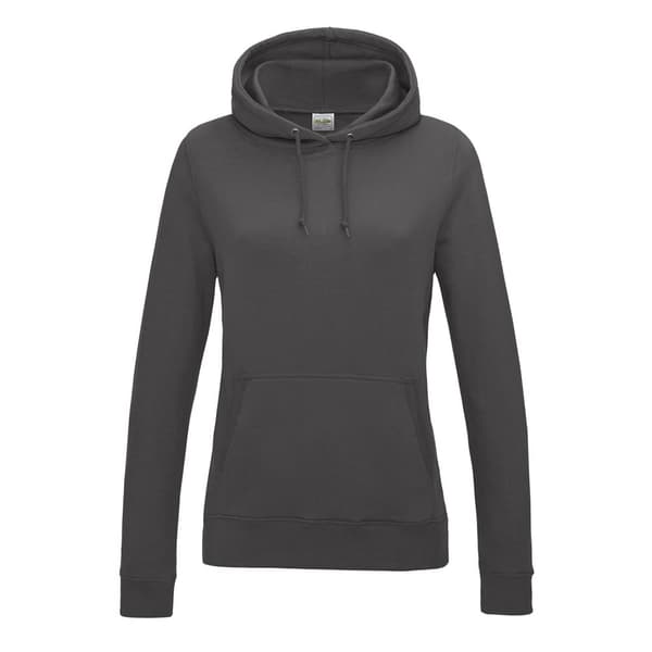 Awdis College Cotton Hoodie för damer/kvinnor Charcoal XL
