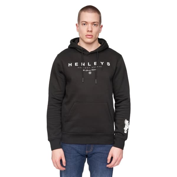 Henleys Hentyme Logo Hoodie för herrar Black XL