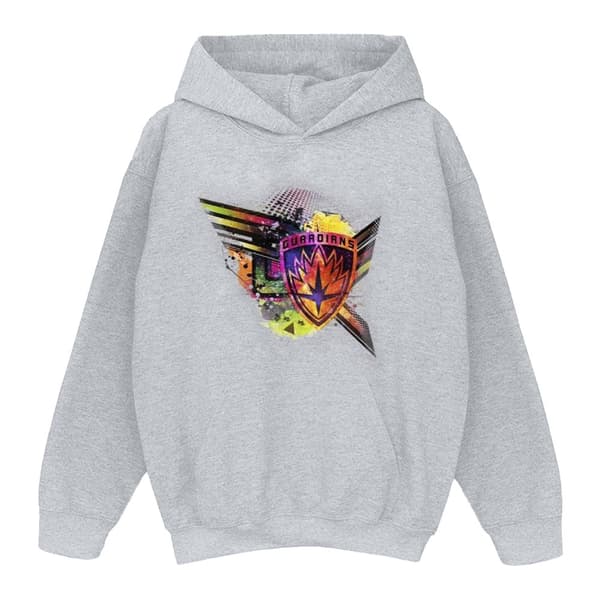 Marvel Womens/Ladies Guardians Of The Galaxy Abstract Shield Chest Hoodie