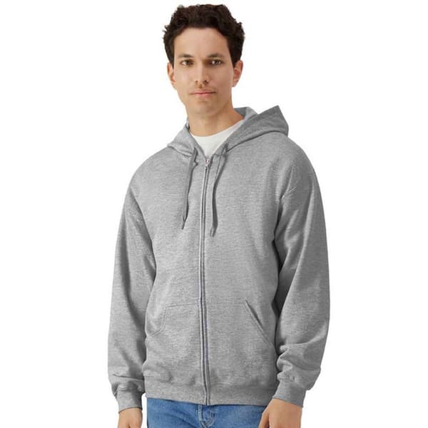 Gildan Mens Softstyle Midweight Hoodie med full dragkedja
