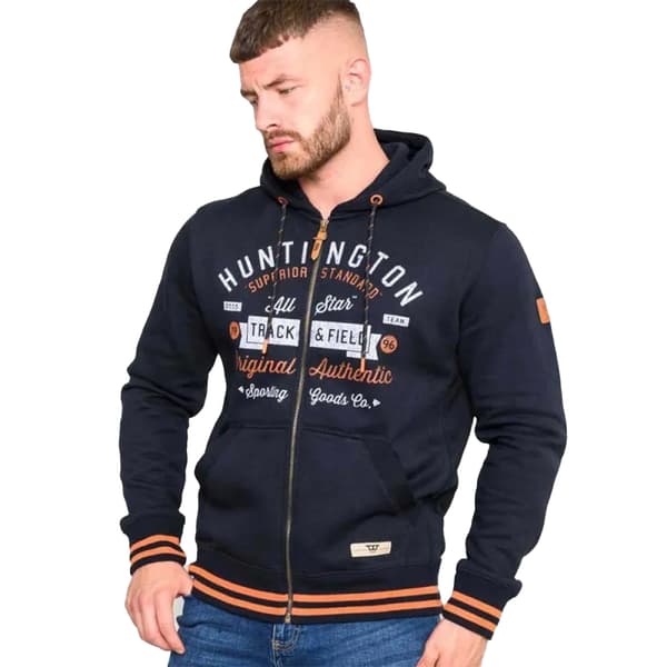 Duke Mens D555 Flanders Printed Full Zip Hoodie