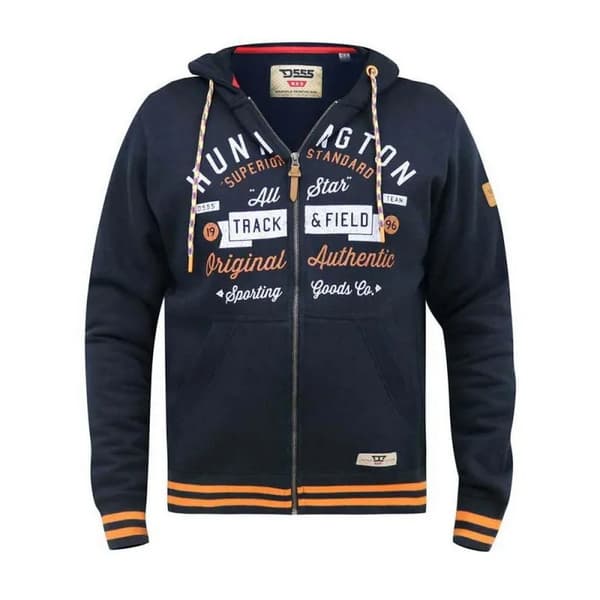 Duke Mens D555 Flanders Printed Full Zip Hoodie