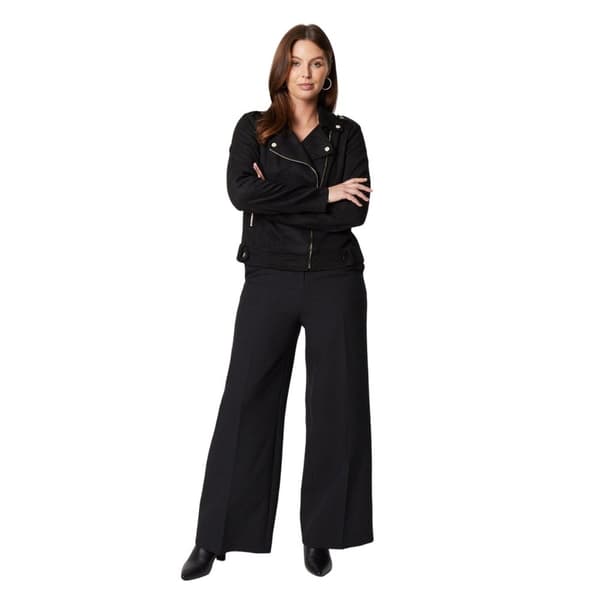 Principles Womens/Ladies Suedette Bonded Biker Jacket