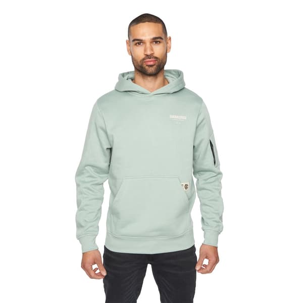 Duck and Cover Lewys Logo Hoodie för herrar Sage S