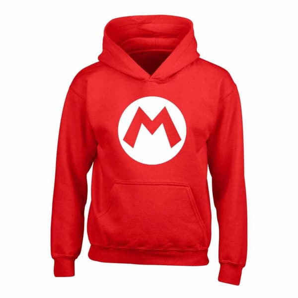 Super Mario Childrens/Kids Mario Badge Hoodie