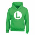 Pikkukuva 1 / 2: Super Mario Childrens/Kids Luigi Badge Hoodie