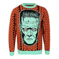 Miniatyrbilde 1 av 2: Universal Monsters Unisex Adult Head Shot Frankenstein Knitted Jumper
