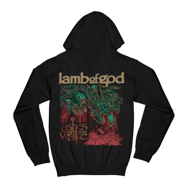 Lamb Of God Unisex Adult Ashes Of The Wake Album Cover Full Zip Hoodie
