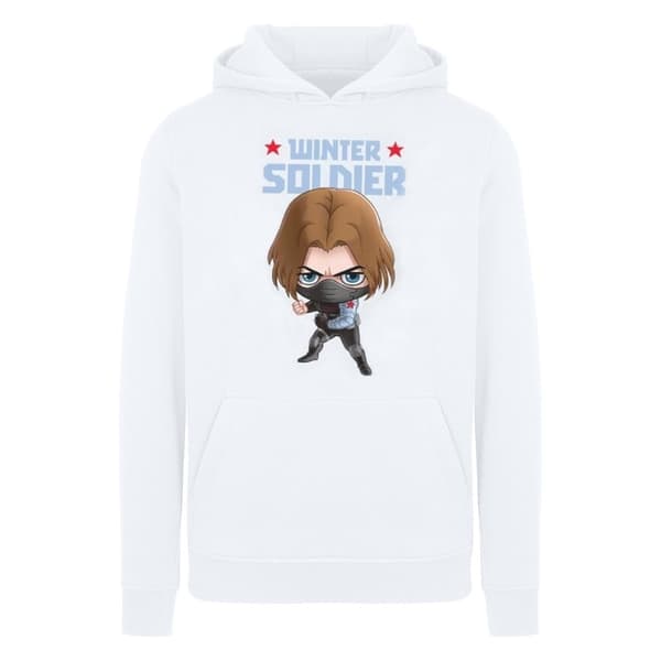Marvel Womens/Ladies Winter Soldier Bucky Toon Hoodie