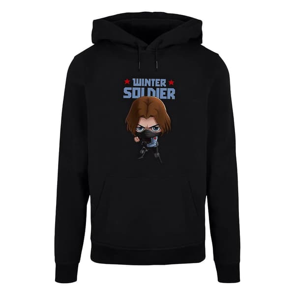 Marvel Womens/Ladies Winter Soldier Bucky Toon Hoodie