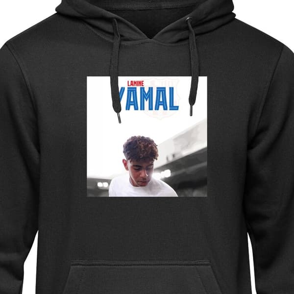 Hættetrøje til Børn | Behagelig Børne-Hoodie Lamine Yamal Sort