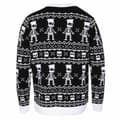Miniatyrbilde 2 av 2: The Simpsons Unisex Adult Bart Simpson Skeleton Knitted Jumper