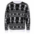 Miniatyrbilde 1 av 2: The Simpsons Unisex Adult Bart Simpson Skeleton Knitted Jumper