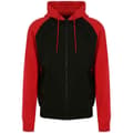 Miniatyrbillede 1 af 2: Awdis Womens/Ladies Raglan Baseball Full Zip Hoodie