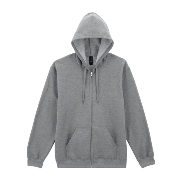 Gildan Mens Softstyle Fleece Midweight Full Zip Hoodie