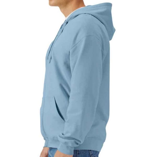 Gildan Mens Softstyle Fleece Midweight Full Zip Hoodie