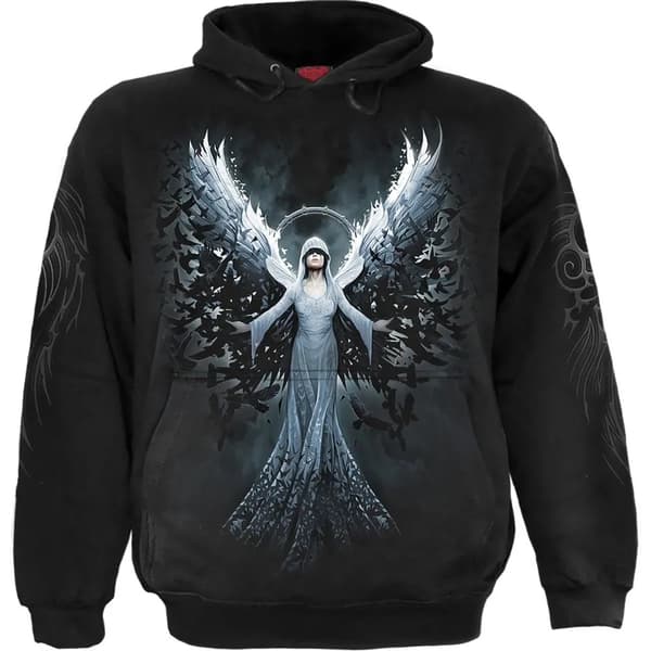 Spiral Direct Unisex Vuxen Ethereal Angel Hoodie Black S