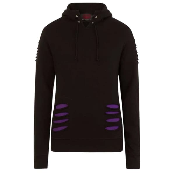 Spiral Direct Gothic Rock Hoodie för dam och dam Black XL