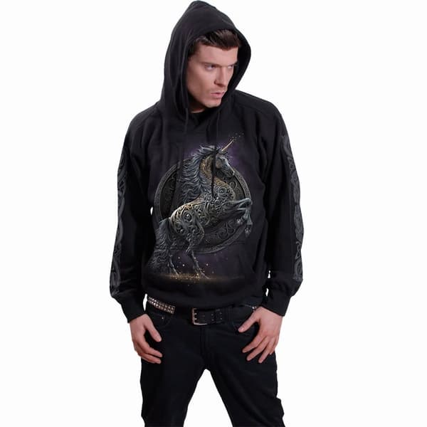 Spiral Direct Unisex Vuxen Celtic Unicorn Hoodie