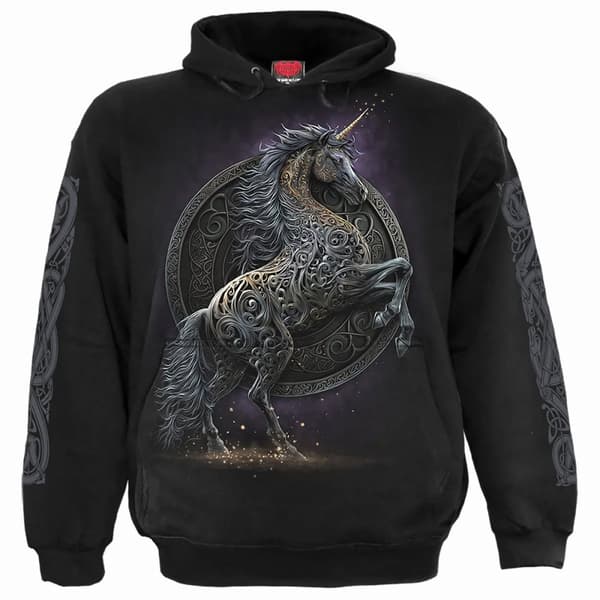 Spiral Direct Unisex Vuxen Celtic Unicorn Hoodie