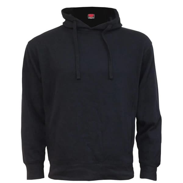 Spiral Direct Unisex Adult Metal Streetwear Plain Side Pocket Hoodie Black S