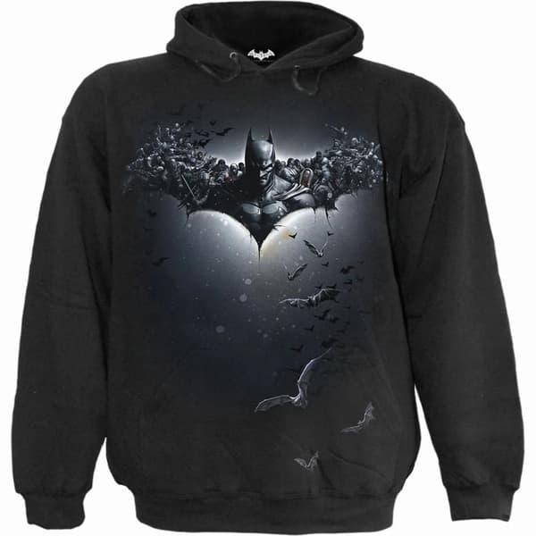 Spiral Direct Unisex Adult Batman Arkham Origins Hoodie Black S
