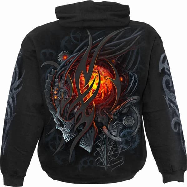 Spiral Direct Dam/Lady Steampunk Skull Hoodie