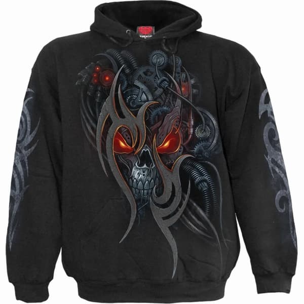 Spiral Direct Dam/Lady Steampunk Skull Hoodie Black M
