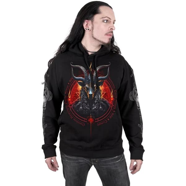 Spiral Direct Unisex Baphomet Hoodie för vuxna