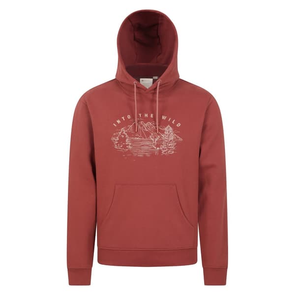 Mountain Warehouse Mens Into The Wild Hoodie Rust XXS