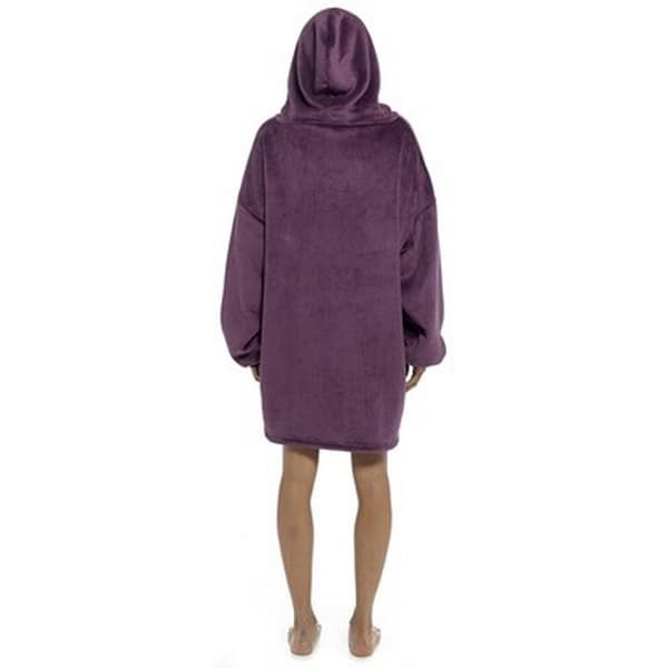 Wolf And Harte Unisex Adults Snuggle Fleece Hooded Blanket