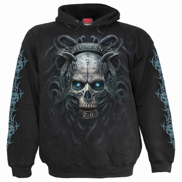Spiral Direct Unisex Adult Human 2.0 Hoodie Black M