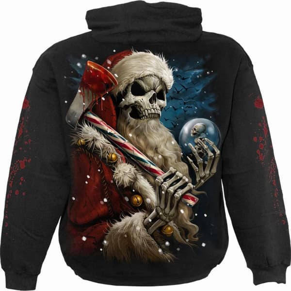 Spiral Direct Unisex vuxen Candy Cane Santa Hoodie