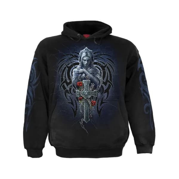 Spiral Direct Unisex Adult Grieving Angel Hoodie Black S