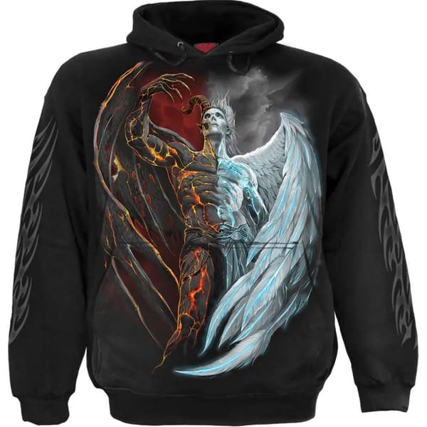Spiral Direct Unisex Adult Divided Soul Hoodie Black L