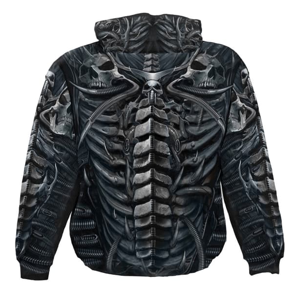 Spiral Direct Unisex Adult Skull Armour Hoodie