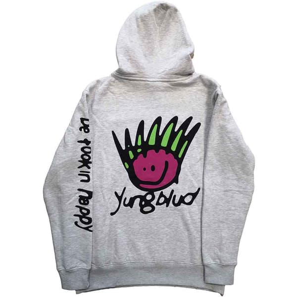 Yungblud Unisex Adult Face Back Print Pull Over Long-Sleeved Hoodie