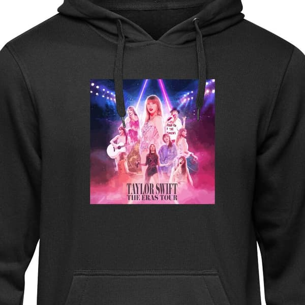 Klassisk Hoodie | Huvtröja för Vuxna Taylor Swift Galaxy Neon
