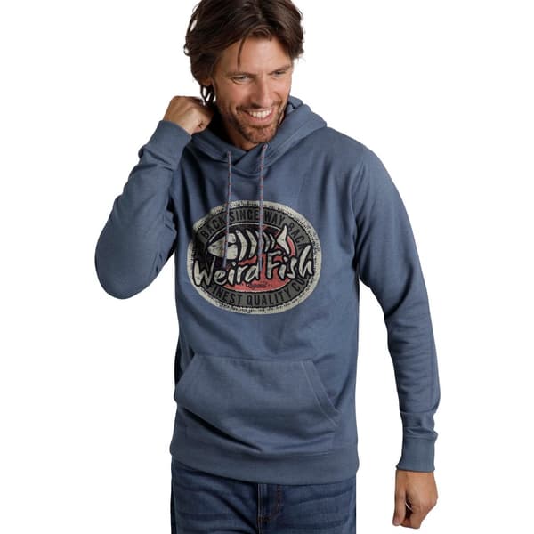Weird Fish Bryant Logo Hoodie med tryck för herrar