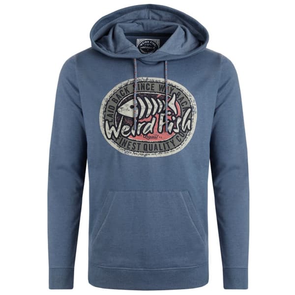 Weird Fish Bryant Logo Hoodie med tryck för herrar