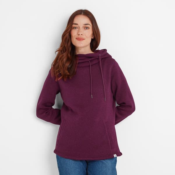 TOG24 Womens/Ladies Acer Fleece Knitlook Hoodie