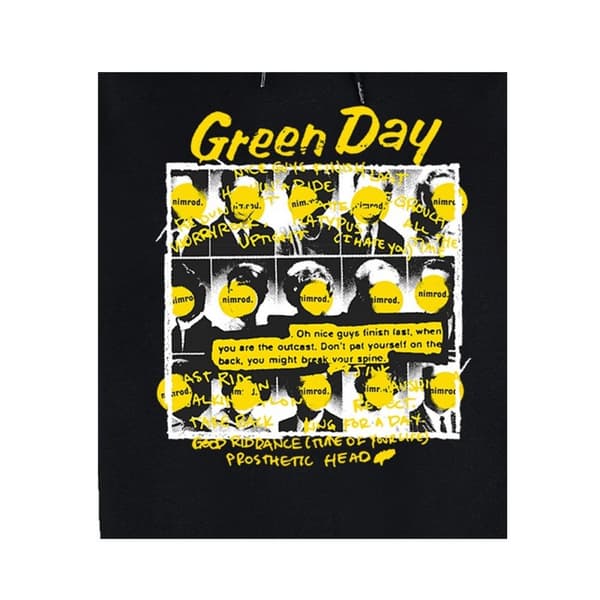 Amplified Unisex Adult Nimrod Green Day Hoodie